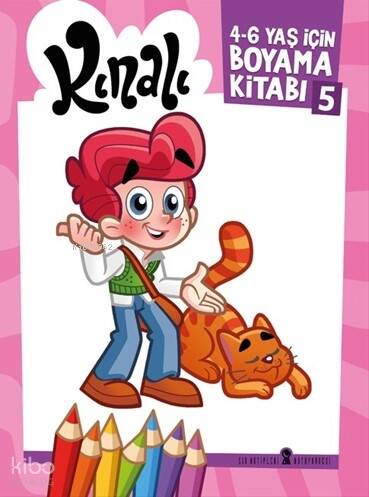 Kınalı 4-6 Yaş İçin Boyama Kitabı 5 (Pembe) - 1