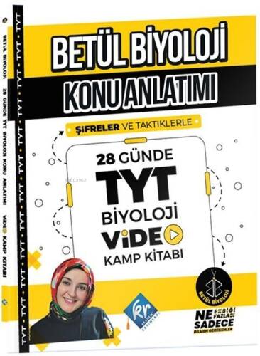 Kr Akademi Betül Hoca Biyoloji Konu Anlatımı 28 Günde TYT Biyoloji Video Kamp Kitabı - 1