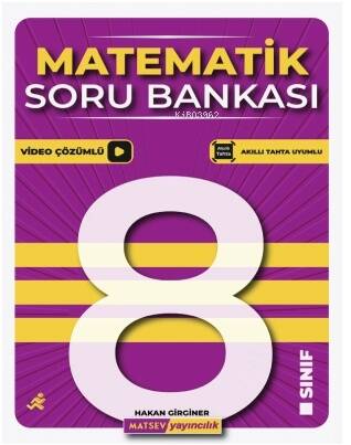 Matsev Yayıncılık 8. Sınıf Matematik Soru Bankası - 1
