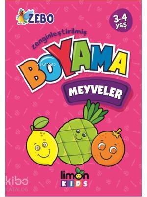 Meyveler Boyama Kitabı Limon Kids - 1