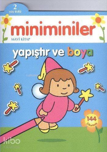 Miniminiler Mavi Kitap Yapıştır ve Boya; 2 Yaş Üstü - 1