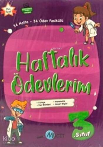 Mucit Yayınları 3. Sınıf Haftalık Ödevlerim - MA - 1