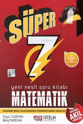 Nitelik Yayınları Süper 7. Sınıf Matematik Yeni Nesil Soru Kitabı - 1
