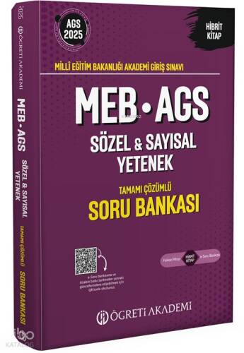 Öğreti Akademi 2025 MEB-AGS Soru Bankası Tamamı Çözümlü Sözel-Sayısal Yetenek - 1