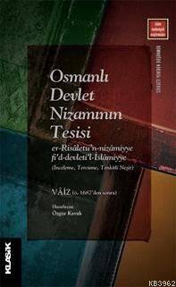 Osmanlı Devlet Nizamının Tesisi - 1