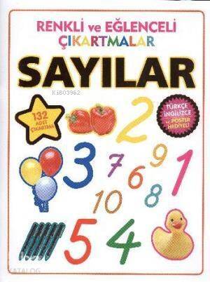 Renkli ve Eğlenceli Çıkartmalar - Sayılar - 1
