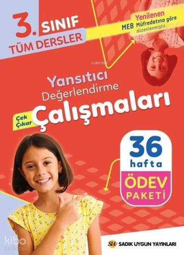 Sadık Uygun Eğitim Yayınları 3. Sınıf Haftalık Yansıtıcı Değerlendirme Çalışmaları (36 Hafta) - Tüm Dersler Ödev Paketi - 1