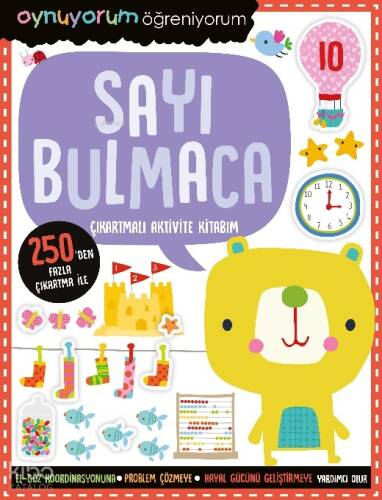 Sayı Bulmaca Çıkartmalı Aktivite Kitabım;Oynuyorum Öğreniyorum - 1