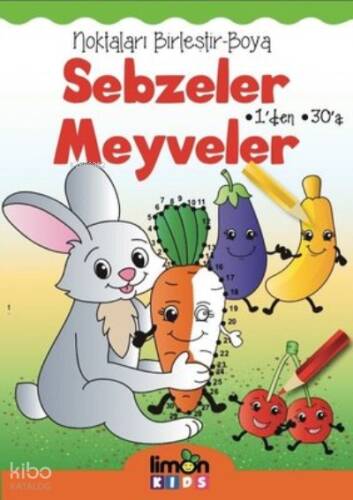 Sebzeler Meyveler-Noktaları Birleştir-Boya - 1