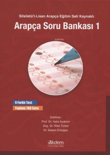 Silsiletü'l-Lisan Arapça Eğitim Seti Kaynaklı Arapça Soru Bankası 1; 9 Farklı Test Toplam 780 Soru - 1
