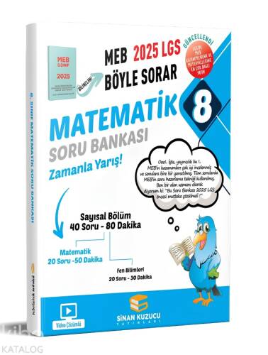 Sinan Kuzucu Yayınları 8. Sınıf Matematik Soru Bankası - 1