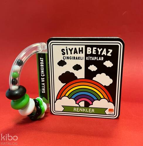 Siyah Beyaz Çıngıraklı Kitaplar Renkler - 1