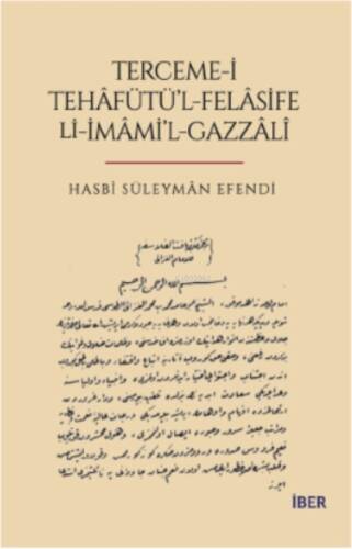Terceme -İ Tehafütü’l-Felasife Lİ-İmami’L Gazzali - 1