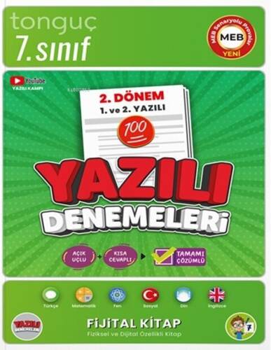 Tonguç Akademi 7. Sınıf Yazılı Denemeleri 2. Dönem 1 ve 2. Yazılı - 1