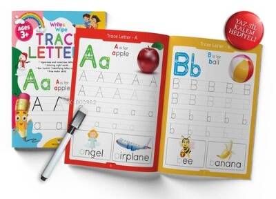 Trace Letters Write and Wipe Activity Book - 1