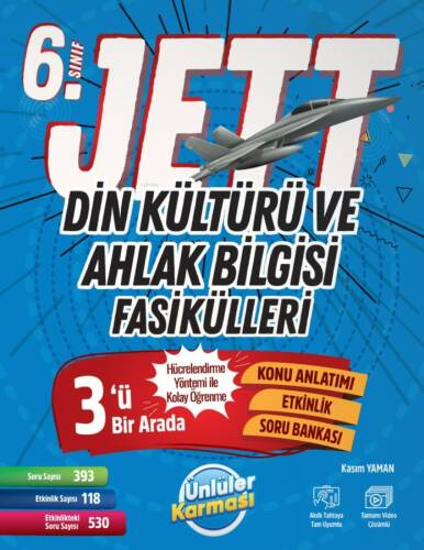 Ünlüler Karması Yayınları 6. Sınıf Jett Din Kültürü ve Ahlak Bilgisi Fasikülleri Soru Bankası - 1