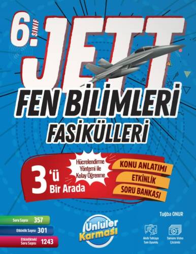 Ünlüler Karması Yayınları 6. Sınıf Jett Fen Bilimleri Fasikülleri Soru Bankası - 1