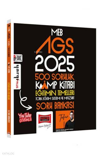 Yargı Yayınları 2025 MEB-AGS 500 Soruluk Kamp Kitabı Eğitimin Temelleri Soru Bankası - 1