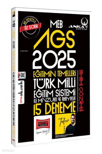 Yargı Yayınları 2025 MEB-AGS Anka Serisi Eğitimin Temelleri Türk Milli Eğitim Sistemi İle Mevzuatı ve Anayasa 15 Deneme - 1