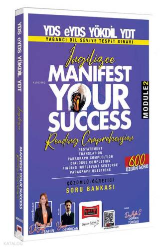 Yargı Yayınları 2025 YDS eYDS YÖKDİL YDT İngilizce Manifest Your Success Reading Comprehension Soru Bankası (Modüle 2) - 1