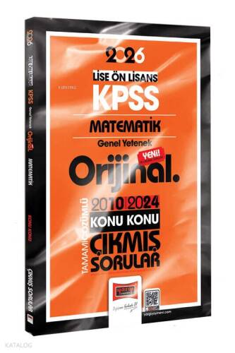 Yargı Yayınları 2026 KPSS Lise-Önlisans Matematik Orijinal 2010-2024 Konu Konu Çıkmış Sorular - 1
