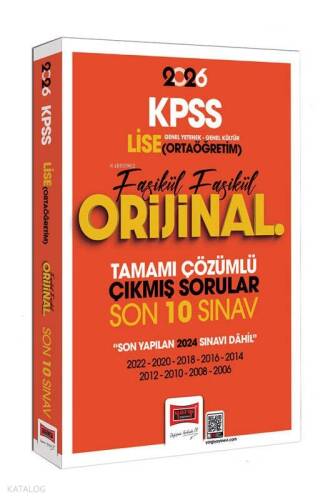 Yargı Yayınları 2026 KPSS Lise-Ortaöğretim GK-GY Fasikül Fasikül Orijinal Tamamı Çözümlü Çıkmış Son 10 Sınav - 1