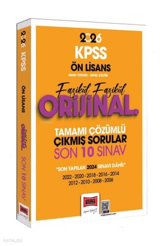 Yargı Yayınları 2026 KPSS Ön Lisans GK-GY Fasikül Fasikül Orijinal Tamamı Çözümlü Çıkmış Son 10 Sınav - 1