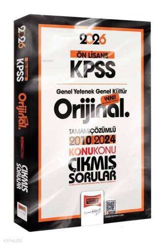 Yargı Yayınları 2026 KPSS Ön Lisans GK-GY Orijinal 2010-2024 Konu Konu Çıkmış Sorular - 1