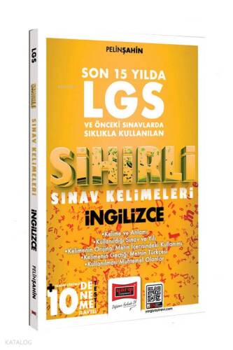 Yargı Yayınları 8.Sınıf LGS Son 15 Yılda Sıklıkla Kullanılan Sihirli Sınav Kelimeleri İngilizce - 1