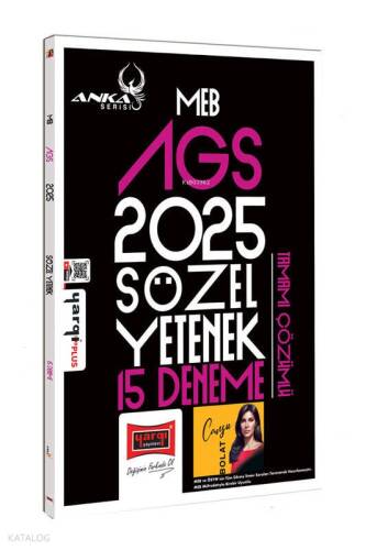 Yargı Yayınları MEB-AGS Anka Serisi Sözel Yetenek Tamamı Çözümlü 15 Deneme - 1