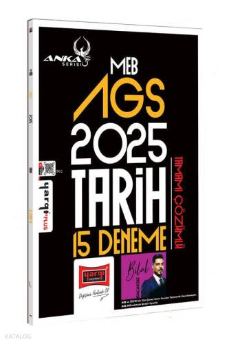 Yargı Yayınları MEB-AGS Anka Serisi Tarih Tamamı Çözümlü 15 Deneme - 1