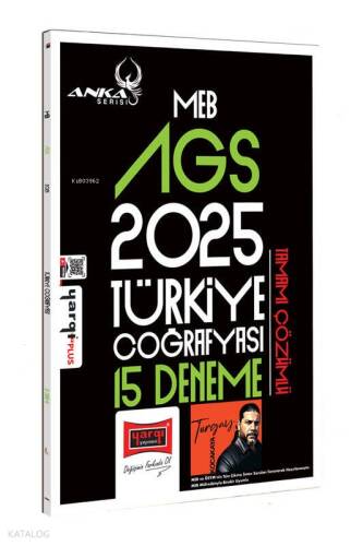 Yargı Yayınları MEB-AGS Anka Serisi Türkiye Coğrafyası Tamamı Çözümlü 15 Deneme - 1