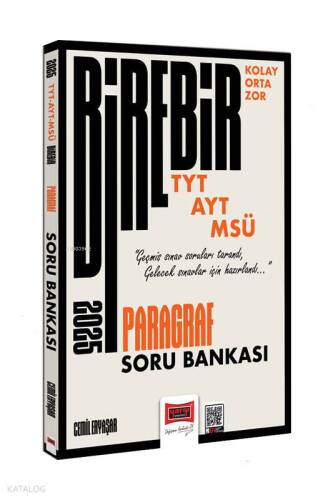 Yargı Yayınları TYT-AYT-MSÜ Kolay-Orta-Zor Paragraf Soru Bankası - 1