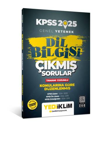 Yediiklim Yayınları 2025 Genel Yetenek Dil Bilgisi Tamamı Çözümlü Çıkmış Sorular - 1