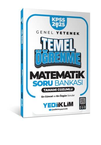 Yediiklim Yayınları 2025 KPSS Genel Yetenek Matematik Temel Öğrenme Tamamı Çözümlü Soru Bankası - 1