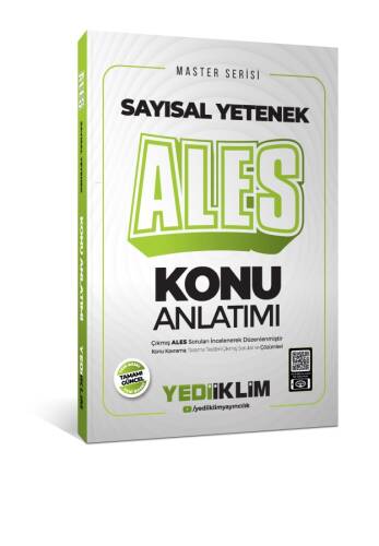 Yediiklim Yayınları 2025 Master Serisi ALES Sayısal Yetenek Konu Anlatımı - 1