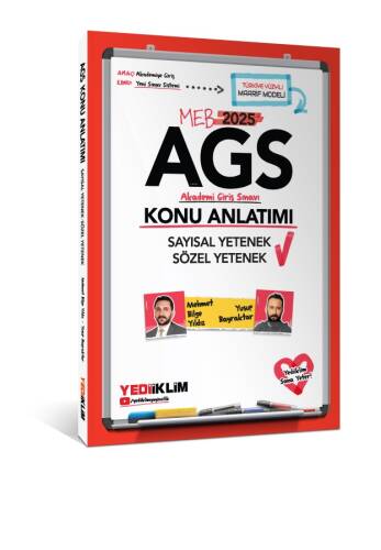 Yediiklim Yayınları 2025 MEB AGS Sayısal Yetenek - Sözel Yetenek Konu Anlatımı - 1