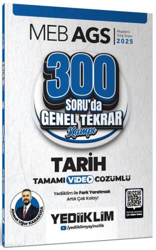 Yediiklim Yayınları 2025 MEB AGS Tarih 300 Soruda Tamamı Video Çözümlü Genel Tekrar Kampı - 1