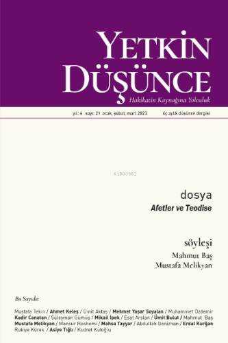 Yetkin Düşünce Sayı: 21 - 1
