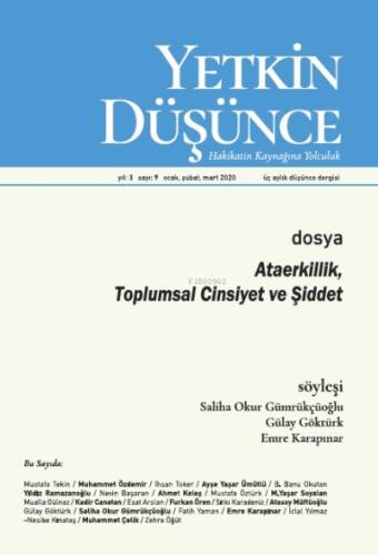 Yetkin Düşünce Sayı 9 - Ataerkillik, Toplumsal Cinsiyet ve Şiddet - 1